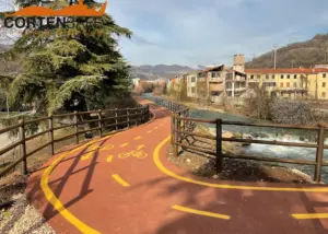 Staccionate Brunico H3C per pista ciclabile di Chiampo.