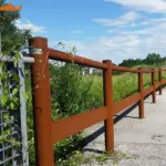Staccionata Ortisei H2C per marciapiede di Chienti.