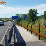 Staccionata Ortisei H2C per marciapiede di Chienti.