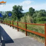 Staccionata Ortisei H2C per marciapiede di Chienti.