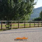 Staccionata Ortisei H3C per residenza privata a Cornedo.