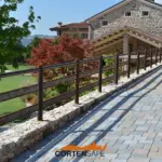 Staccionata Ortisei H3C per residenza privata a Cornedo.