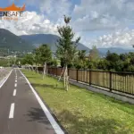 Parapetto Falcade HO3 per pista ciclabile di Costermano del Garda.