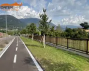 Parapetto Falcade HO3 per pista ciclabile di Costermano del Garda.