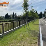 Parapetto Falcade HO3 per pista ciclabile di Costermano del Garda.