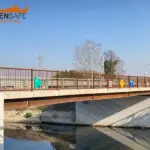 Parapetto Falcade HO3 per pista ciclabile di Ferrara.