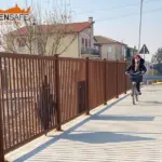 Parapetto Falcade HO3 per pista ciclabile di Ferrara.