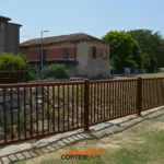Parapetto Falcade HO3 per lungo argine a Gambettola.
