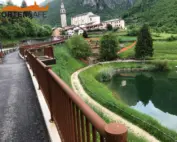 Parapetto Falcade HO3 per marciapiede a Laghi di Posina.