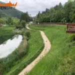 Parapetto Falcade HO3 per marciapiede a Laghi di Posina.