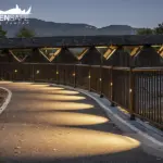 Parapetti Falcade HO3 con illuminazione per percorso ciclopedonale di Lagundo.