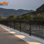 Parapetti Falcade HO3 con illuminazione per percorso ciclopedonale di Lagundo.