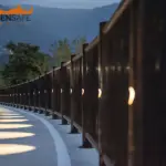 Parapetti Falcade HO3 con illuminazione per percorso ciclopedonale di Lagundo.