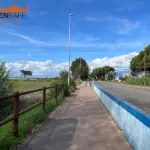 Staccionata Brunico H2C per marciapiede di Latina.