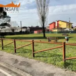 Staccionata Cadore H2C-2 per parco giochi di Loreo.