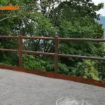 Staccionata Brunico H2C per belvedere di Lugano.