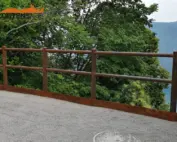 Staccionata Brunico H2C per belvedere di Lugano.