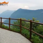 Staccionata Brunico H2C per belvedere di Lugano.