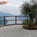 Staccionata Brunico H2C per belvedere di Lugano.
