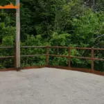Staccionata Brunico H2C per belvedere di Lugano.