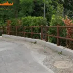 Staccionata Brunico H2C per belvedere di Lugano.