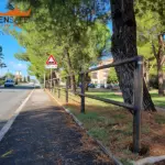 Staccionata Snake E2C per marciapiede di Macerata.