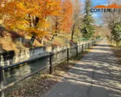 Staccionata Brunico H2C e H1C per percorso ciclopedonale di Montebelluna.