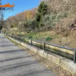 Staccionata Brunico H2C e H1C per percorso ciclopedonale di Montebelluna.