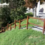 Staccionata Sappada E2C per scalinata di Montecarotto.