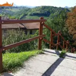 Staccionata Sappada E2C per scalinata di Montecarotto.