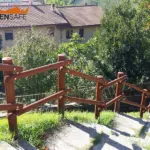 Staccionata Sappada E2C per scalinata di Montecarotto.
