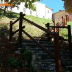 Staccionata Sappada E2C per scalinata di Montecarotto.