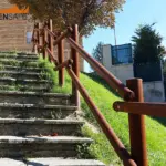 Staccionata Sappada E2C per scalinata di Montecarotto.