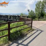 Staccionata Brunico H3C e parapetto Falcade HO3 per percorso ciclopedonale di Montecchio Maggiore.