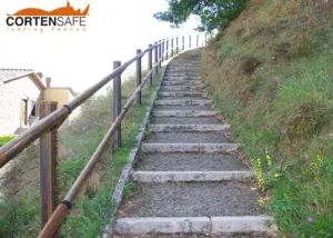 Staccionata Snake E2C per scalinata di Monterchi.