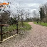 Staccionata Snake E2C per percorso ciclopedonale di Perugia.