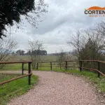 Staccionata Snake E2C per percorso ciclopedonale di Perugia.