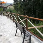 Staccionata Cadore H4C e H4C wood per percorso pedonale di Piteglio.