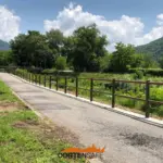 Staccionata Brunico H2C per ciclabile di Porlezza.
