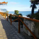 Staccionata Cadore H2C-1 per lungomare di Porto Recanati.