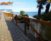 Staccionata Cadore H2C-1 per lungomare di Porto Recanati.
