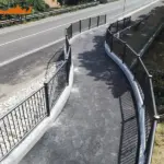 Parapetto Falcade HO3 per passerella di Ravenna.