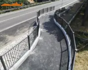 Parapetto Falcade HO3 per passerella di Ravenna.