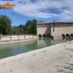 Staccionata Brunico H2C per zona di sbarramento fiume a Recanati.