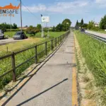 Staccionata Brunico H2C per pista ciclabile di Roncade.