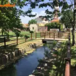 Staccionata Brunico H2C e H3C per area di verde pubblico a Rosà.