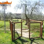 Parapetti Cles HSC grid e cancelli Gaia per area sgambamento cani di Sesto Fiorentino.