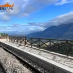 Staccionata Cadore H4C per ferrovia a Sulmona.