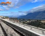 Staccionata Cadore H4C per ferrovia a Sulmona.