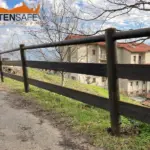 Staccionata Ortisei H3C per strada a Talamello.